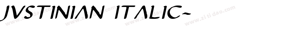 Justinian Italic字体转换